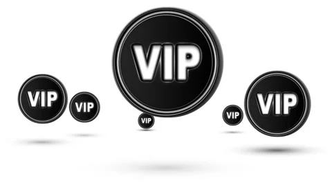 Jumping "VIP" icons. Looping. Stock Footage 63267988
