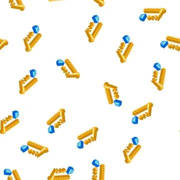 Jumping into water from height isometric icon seamless pattern Stock Illustration