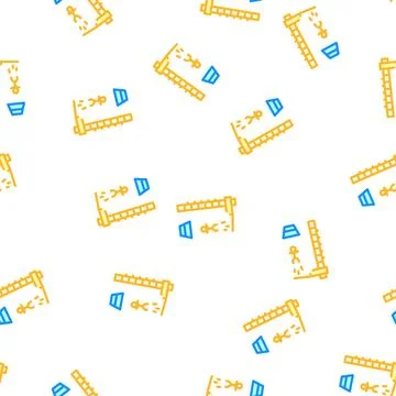 Jumping into water from height vector seamless pattern Stock Illustration