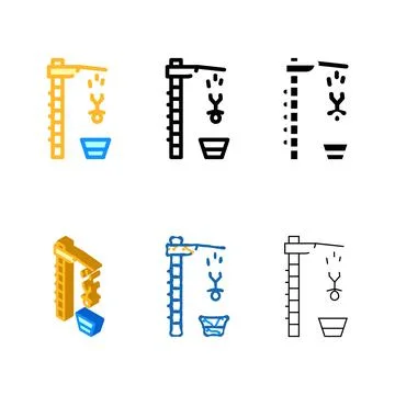 Jumping into water pack from height color icon vector Stock Illustration