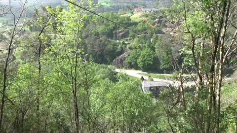 Jumping in the zip line tirolesa - 42 Stock Footage 310049024