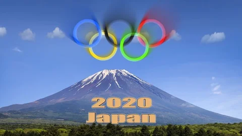The Jun 25, 2020: 3D rendering of Olympic colored circle Stock Footage 123515759