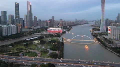 Jun,28,2024 - Guangzhou,China Stock Footage 278459329