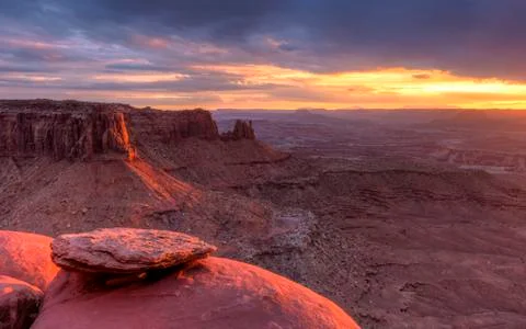 Junction Butte Sunset Stock Photos