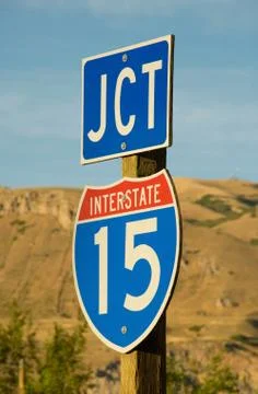 Junction I-I5 Sign Foto stock