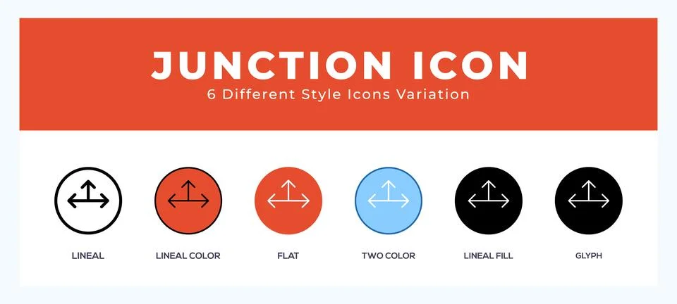Junction symbol. vector icon symbol. logo illustration. vector graphics Stock Illustration