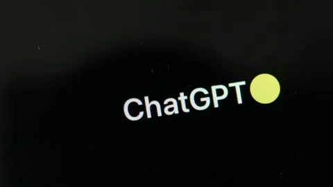 JUNE 1, 2023: Using the new ChatGPT App of OpenAI on an iPhone, Macro Stock Footage 242696662
