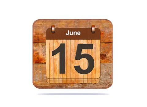 June 15. Stock Illustration