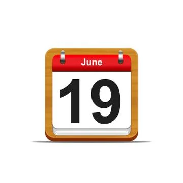 June 19. Stock Illustration