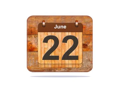 June 22. Stock Illustration