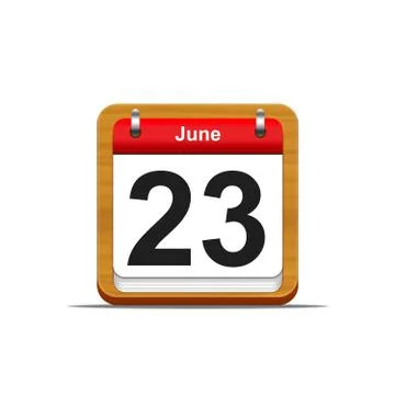 June 23. Stock Illustration