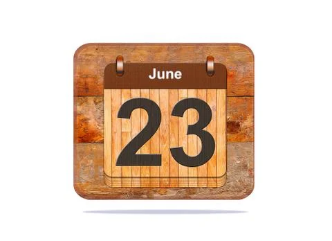 June 23. Stock Illustration