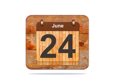 June 24. Stock Illustration