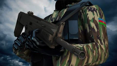 June 26. Armed Forces Day in Azerbaijan  Stock Illustration