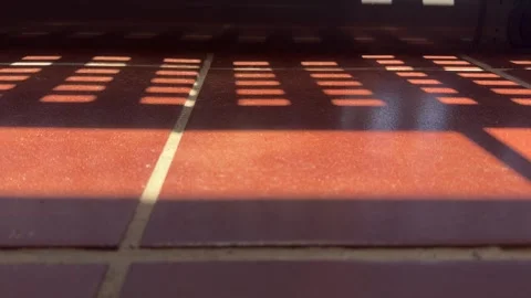 June 28 2026 Sunlight Shadow Patterns Tile Floor Timelapse 4K Stock Footage 337892135