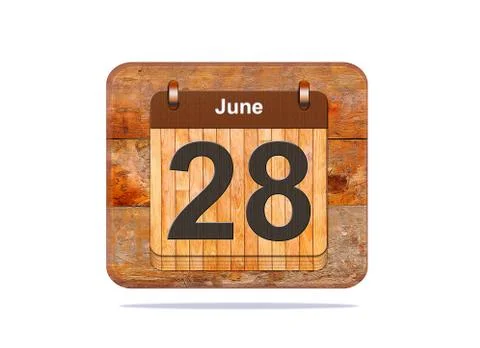 June 28. Stock Illustration