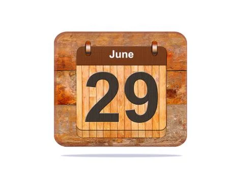 June 29. Stock Illustration