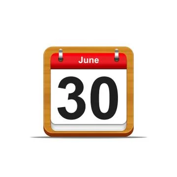June 30. Stock Illustration