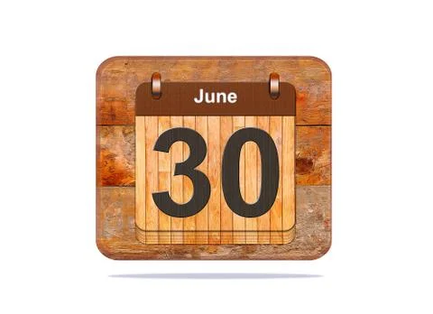 June 30. Stock Illustration