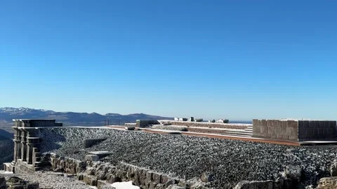 June 6, 2025 - Puy de Dôme, France - Temple of Mercury Roman ruins Vidéo 338146980