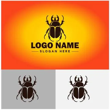 June bug bee logo icon vector for business brand app icon June bug Insect b.. Stockillustratie