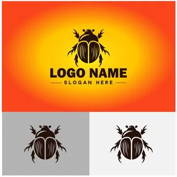 June bug bee logo icon vector for business brand app icon June bug Insect b.. Stock Illustration