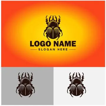 June bug bee logo icon vector for business brand app icon June bug Insect b.. Stockillustratie