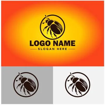 June bug bee logo icon vector for business brand app icon June bug Insect b.. Stock-Illustration