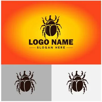 June bug bee logo icon vector for business brand app icon June bug Insect b.. Illustrazione stock