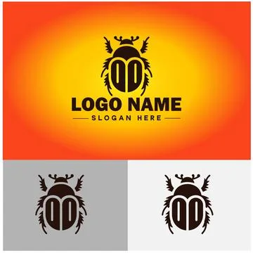 June bug bee logo icon vector for business brand app icon June bug Insect b.. Illustrazione stock