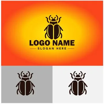 June bug bee logo icon vector for business brand app icon June bug Insect b.. Illustrazione stock