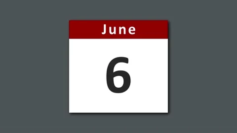 June calendar Stock-Footage 137534063
