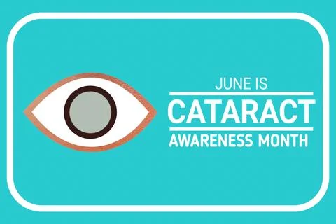 June is Cataract Awareness Month Stock Illustration