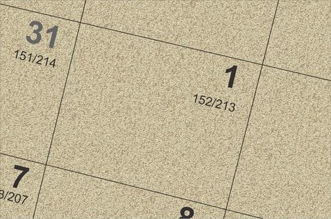 June first of the month with dates and days remaning Stock Illustration