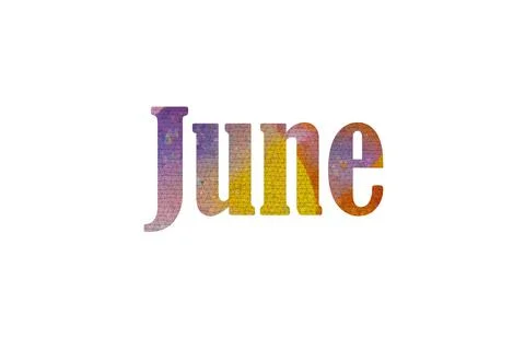 June Stock Illustration