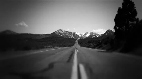 June lake loop road Stock Footage