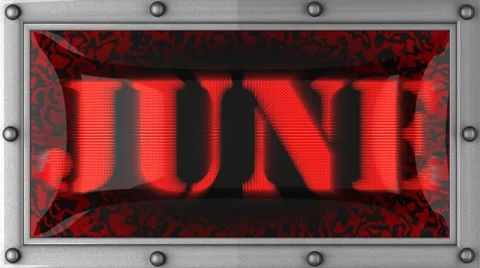 June on led Vídeos de archivo 8760569