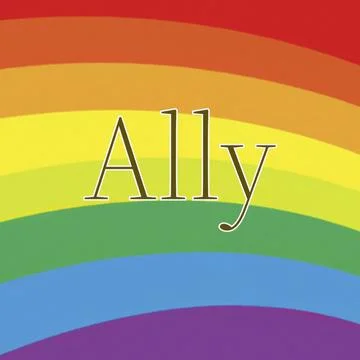 June is Pride Month - Ally Support Stock Illustration