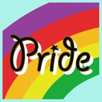June is Pride Month Stock Illustration