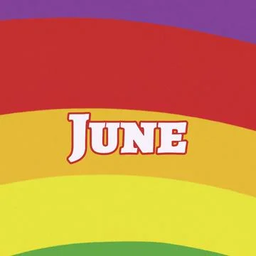 June is Pride Month Stock Illustration
