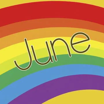 June is Pride Month Stock Illustration