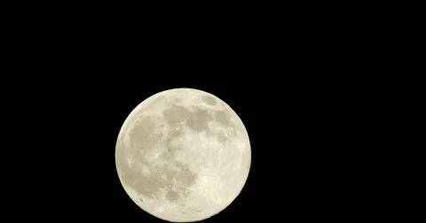 June Strawberry Moon Time Lapse Video stock 65041785