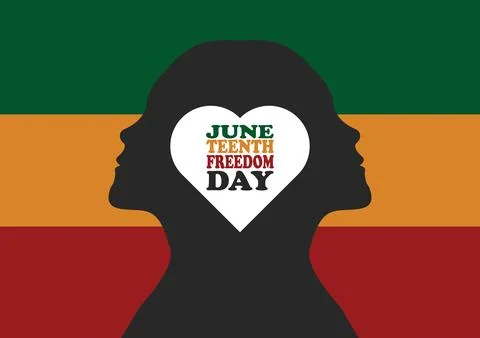 June Teenth Freedom Day Vector illustration Stock Illustration