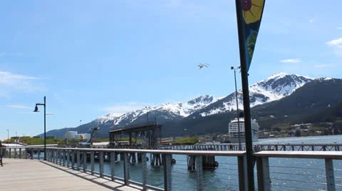 Juneau Dock Alaska Stock-Footage 24693375