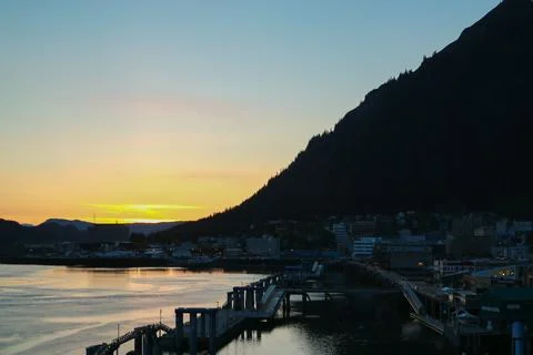 Juneau Sunset Foto stock