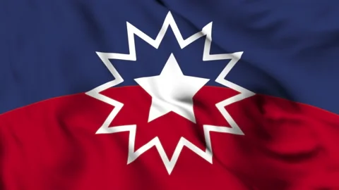 Juneteenth Animated Waving Pride Flag Stock Footage 197483424