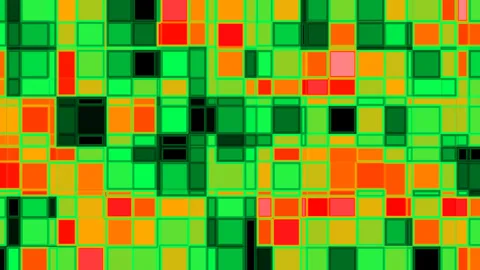 Juneteenth background an abstract colorful grid of squares celebrates freedom. Stock Footage 311233028