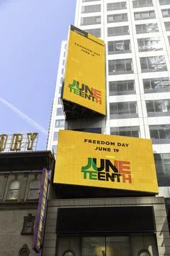Juneteenth Bill Board Stock Photos