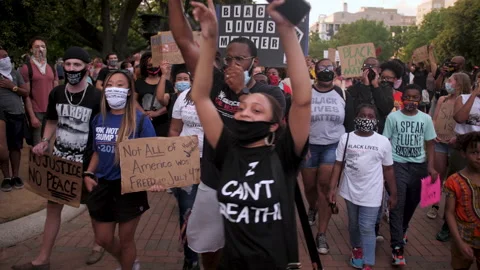 Juneteenth Black Lives Matter Stop Violence Hate March DC Vidéo 133128314