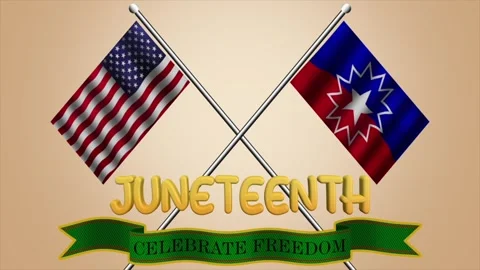 Juneteenth celebrate freedom Stock Footage 328951349